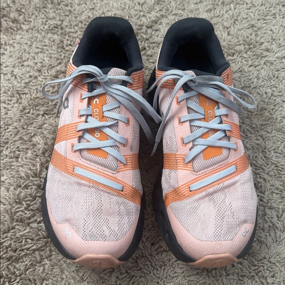 On Cloudgo Women Rose/Magnet Colorway Swiss Running Shoes Size 7.5